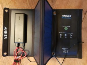 Outdoor Solar und PowerBank setup von Anker